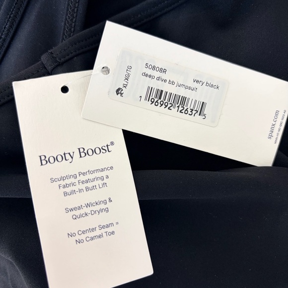 SPANX Black Deep Dive Jumpsuit | XL - Picture 6 of 6